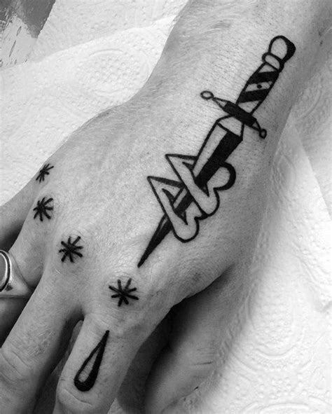 tattoo hand man|hand tattoos for men easy.